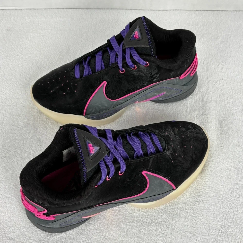 Nike LeBron 22 Blacklight Men's 6 FZ1094-001 Black‎ Pink Glow Basketball Shoes